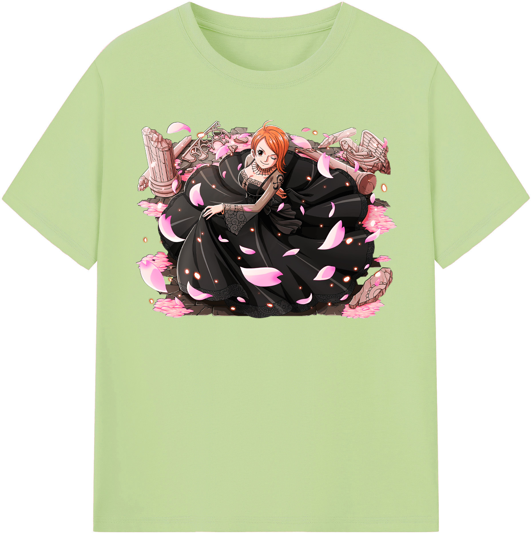 ワンピース ナミ ONE PIECE Nami 綿100％半袖Tシャツ（フロントプリント）